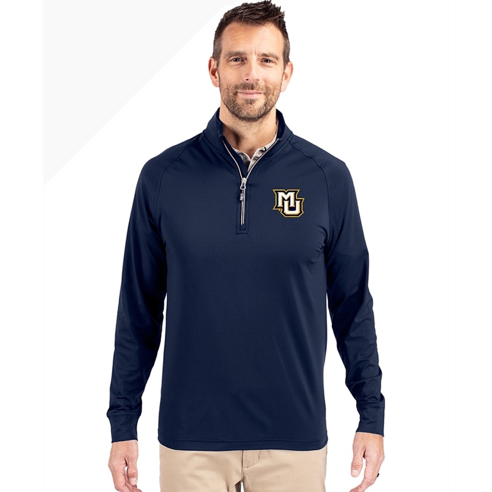 Marquette Golden Eagles Cutter & Buck Mens Quarter Zip‎ Pullover 5X